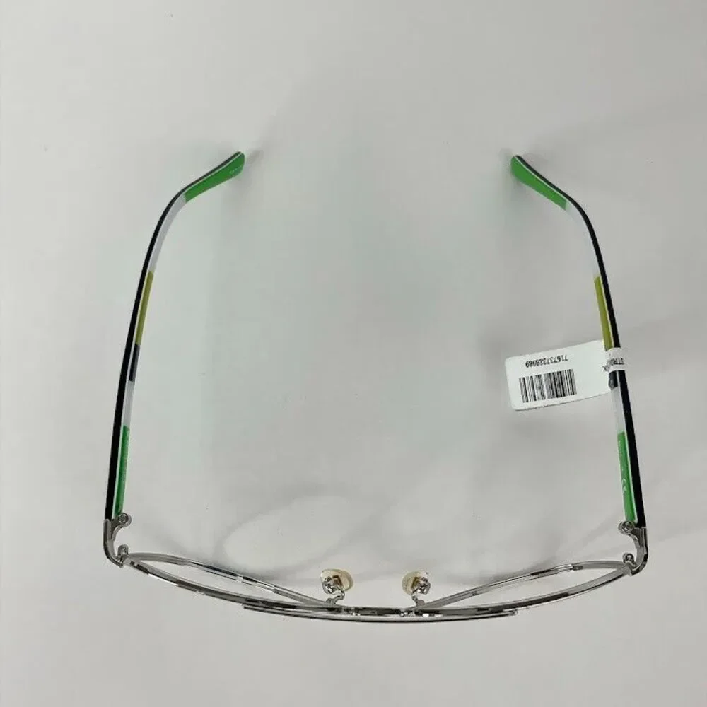 Kate Spade Sunglasses Aviator Silver Navy Blue BLOSSOM YB7Y 58 14 135 FRAME ONLY